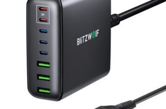 [GaN Tech] Blitzwolf® BW-S26 250W 8-Port USB PD Charger 3USB-A+5USB…