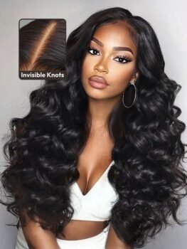 UNice Bye-Bye Knots 7×5 Lace Hollywood Curls Glueless Drawstring Wig for Beginners