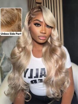 UNice Sandy Blonde Ombre 13×4 Lace Frontal Side Part Loose Wave Pre-Everything Wig