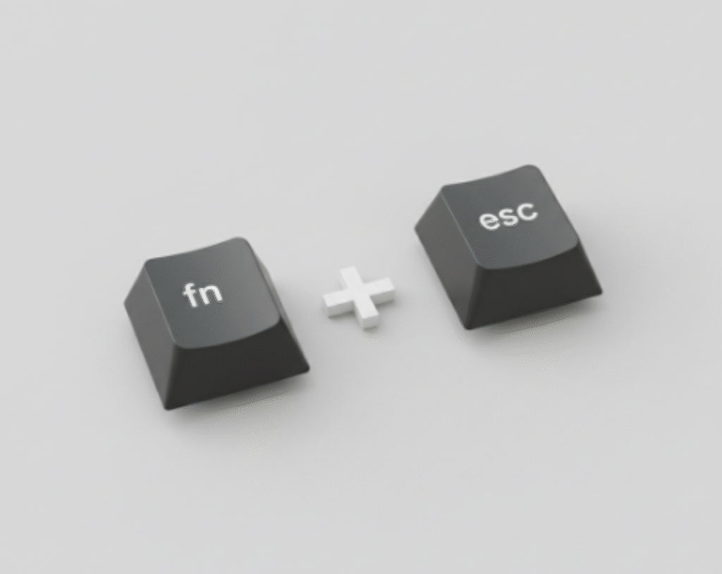 Pressing the Fn and Esc keys to perform a factory reset on a MageGee mechanical keyboard - Dealibrium