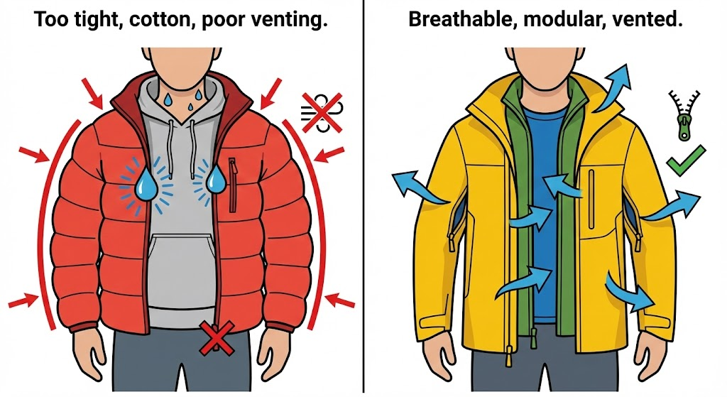 Common jacket layering mistakes (and how to fix them) - Dealibrium