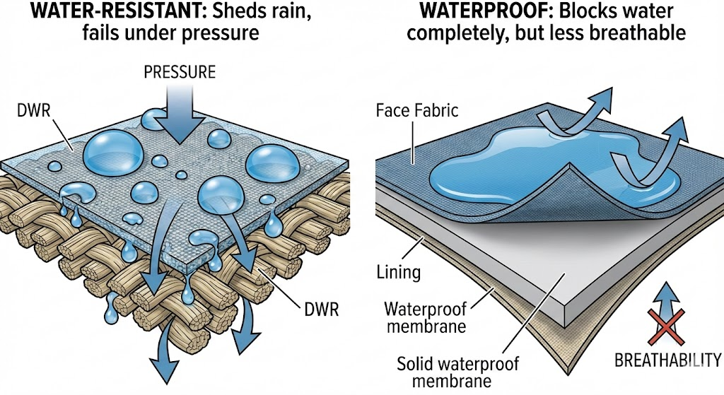 What waterproof and water-resistant really mean - Dealibrium