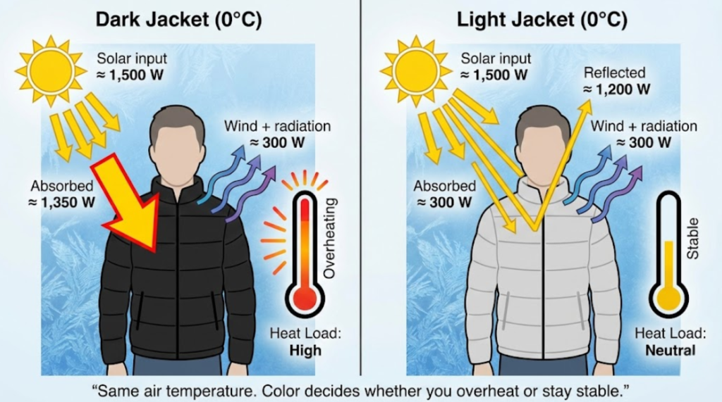 Why Bright Sun Overheats You Even in Cold Air - Dealibrium