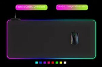 Colorful Led oversized luminous mouse