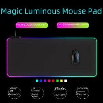 Colorful Led oversized luminous mouse