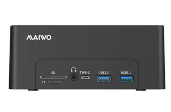 Simplify drive management and data backups with dual-bay standalone offline cloning and a comprehensive array of expansion ports. Highly regarded for its fast transfer speeds and versatile multi-drive support.