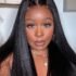 UNice 13×4 Pre-Everything Lace Frontal Brown with Caramel Highlights Yaki Loose Wave Drawstring Wig
