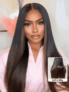 UNice Bye-Bye Knots 7×5 & 13×4 Lace Black to Chestnut Brown Ombre Yaki Straight Wig With Invisi Drawstring
