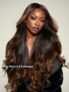 UNice 7×5 Bye Bye Knots Wig Glueless Lace Summer Roast Ombre Loose Wave Wig With Bleached Knots 150% Density