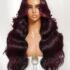 UNice Bye-Bye Knots 13×4 Black with Brown Money Piece Natural Fluffy Loose Wave Curtain Bangs Wig