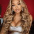 UNice 13×4 Pre-Everything Lace Frontal Chestnut Brown Water Wave Glueless Drawstring Wig