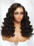 UNice 13×4 Pre-Everything Lace Frontal Dark Chocolate Brown Wand Curls Wig with Invisi Drawstring