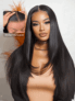 UNice HD RealScalp Wig 13×4 Invisible Lace Frontal Black Layered Straight Wig